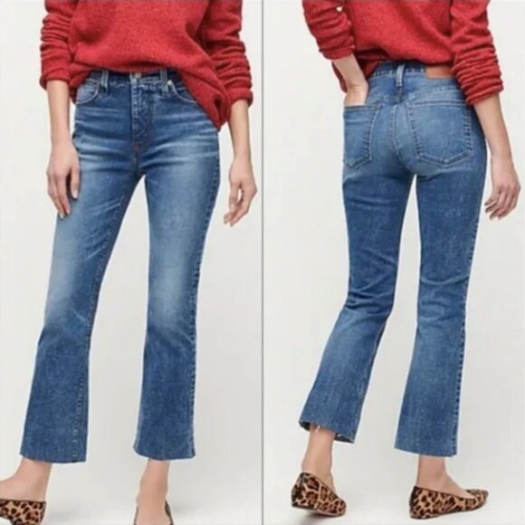 J.Crew 10" demi-boot crop jean in Ocean wash 27 - Picture 1 of 11